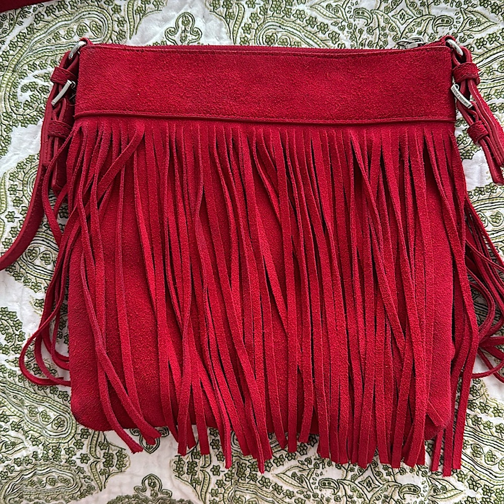 MICHAEL KORS Suede Fringe Crossbody Bag - Picture 5 of 9